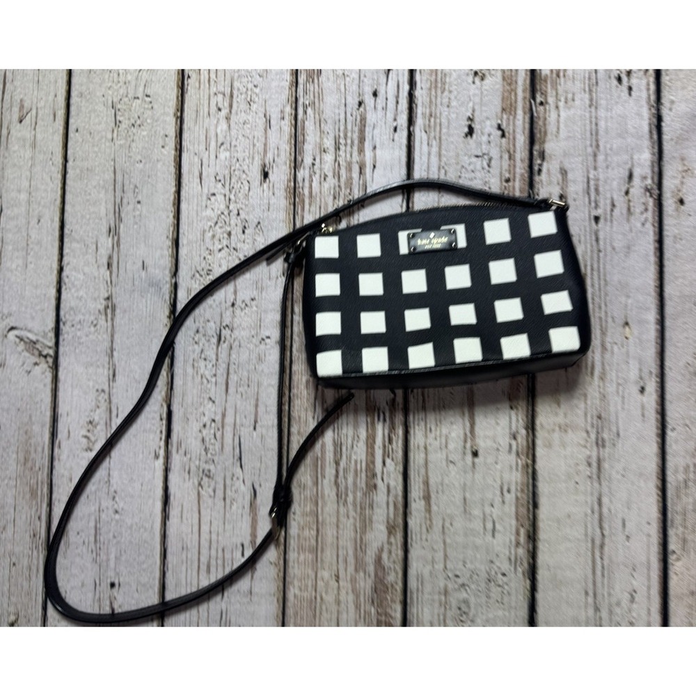 Kate Spade Grove Street Crossbody Bag Purse Printed Millie in Pop Art Check